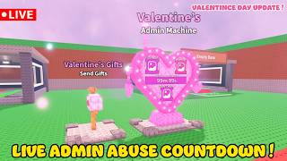 LIVE🔴 Admin Abuse & VALENTINES New Update Countdown(Steal a Brainrot)#roblox #stealabrainrot