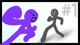 Purple Vs Grey (Stick Fight) - Combosation Part 1