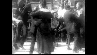American dancers in 1914, jazz dance in a black club with Kid Ory's 'Ballin' the Jack'
