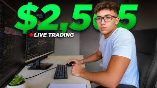 How I Made $2,565 In 10 MINUTES Live Trading