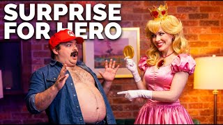 Come on Hero 🍕😂…  Peach has a surprise  | Mario & Peach Meme #08