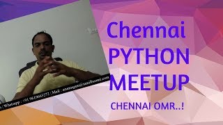 Python Meetup in Chennai | Python in Machine Learning?