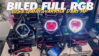 BIKIN PAKETAN BILED FULL RGB BLUETOOTH MURAH BUAT WRR155, KLX, DAN CRF