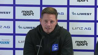 Press conference before FC Blau-Weiß Linz vs. FC Red Bull Salzburg