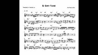 So Sorry Please - Bud Powell's solo transcription.