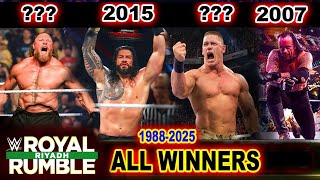 Every Royal Rumble Match Winner 1988-2025 | All WWE Royal Rumble Winners