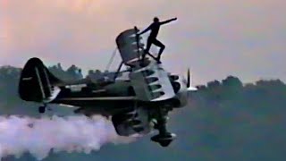 Jimmy Franklin "Jet Waco” Bi-Plane airshow performance Elkhart Indiana 2003