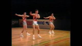 Andrei Nezezon, Cristian Moldovan, Claudiu Varlam (Romania) - 1996 FIG World Aerobic Championship