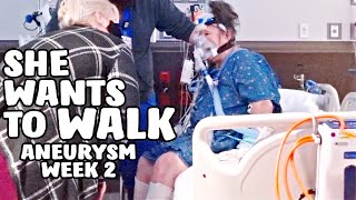She's Ready to Walk A Week After Brain Aneurysm