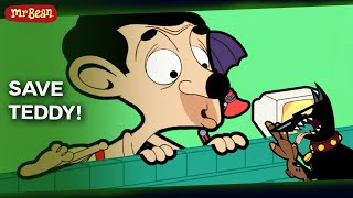 Mr Bean Saves Teddy from the Dog! | Mr Bean - Cartoons for Kids