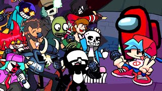 FNF - Sussus Moogus but Every Opponent's Turn a Different Character Sings (FNF but Everyone is Sus)