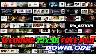 NEW FREE DOWNLOAD 12x36 ALBUM PSD WEDDING ALBUM DESIGN IN 2025 || album design in photoshop 2025