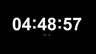 5 Hour Timer- | White 1080p - | COUNTDOWN timer | Black Screen