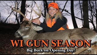 WI Gun Season: Opening Day Success on an Old Wisconsin Buck!