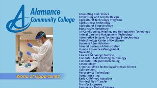 Alamance Community College. A World of Opportunity