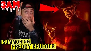 SUMMONING FREDDY KRUGER AT 3AM!!!** *FREDDY KRUGER CAME INTO MY DREAM*