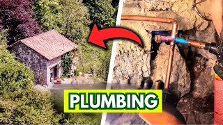#29 Exploring an Abandoned Stone Cabin: Plumbing Makeover!