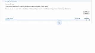 Setting up Course Groups