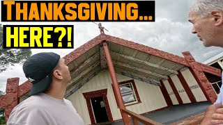 First THANKSGIVING on a MARAE in New Zealand — American Feast, River Swims & Football at the Marae