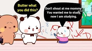 Butter’s study spirit went out of control 😂 | Dudu trapped in family chaos| Bubu Dudu stories 