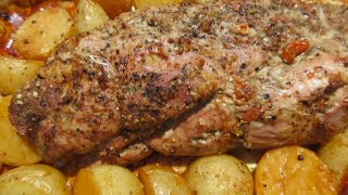 Roasted Boneless PORK LOIN With YUKON GOLD POTATOES Recipe