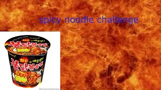 SPICY korean noodles challenge ft. Maxwell Ting