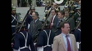 Ronald Reagan Arrives & Departs From Colombia (1982)