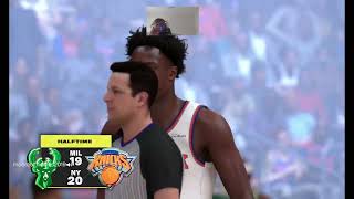 Knicks Win Over Bucks | NBA 2K25 PLAYNOW ONLINE