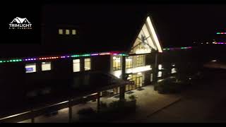 Downtown Babcock Ranch area Commercial Buildings with programmable LED lighting systems.