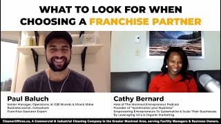What to look for When Choosing a Franchise Partner