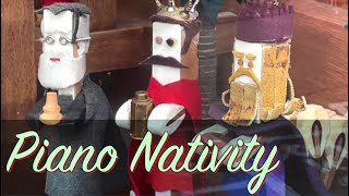 Nativity Made of Piano Parts