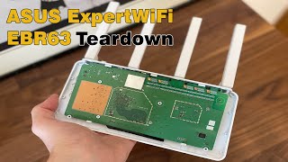 ASUS ExpertWiFi EBR63 WiFi 6 Router Teardown: Looks good, but it's very fragile
