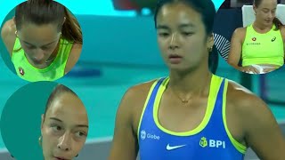 Alexandra Eala Wins 🎉🎊 Left Forehand is a Rocket 🚀🎾 Zeynep Sonmez Fraustrated  Abh Dhabi RD32