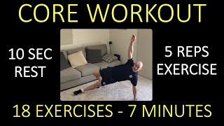 Core - 5 reps/10 seconds rest