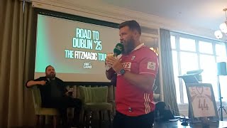 Ryan Fitzpatrick And Neil Reynolds Pro Football Ireland NFL Road To Dublin 25 Cork City , Ireland