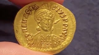 Ca. 500 AD Late Roman/Byzantine Gold Solidus of Anastasius I - History, Information, Value, and More