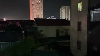 🌧️🌆City Night Rain | The Sound of Rain Falling on the Metal Roof for Peace and Good Sleep
