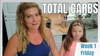 Keto Rewind Total Carb Challenge Week 1 Friday -  Total Carbs Plus Macros Explained