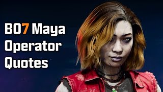 Black Ops 7 Zombies - Maya Operator Quotes
