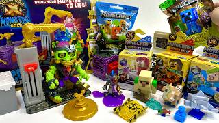 [🌟Toy ASMR🌟] 🦠8 Minutes Satisfying with Minecraft Treasure X Asmr & Monster Lab | Review Toys