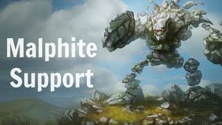 Malphite Support Season 6 - Live Full Game Commentary - League of Legends