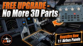 No More 3D Printed Parts! Rowsfire FREE Upgrades & New ECAM Panel Review