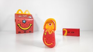 Crocs Keychains | 2025 McDonald's Happy Meal Set Collection | GOLDEN ARCHES & HAPPY MEAL SMILE CROCS