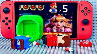Lego Super Mario enters the Nintendo Switch with 5 lives to save Peach! #legomario