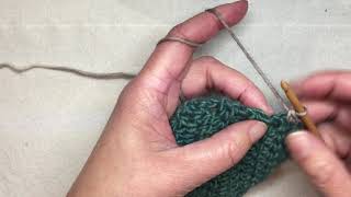 Single Crochet Edging on Crocheted Fabric