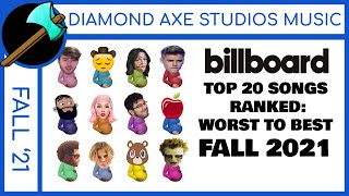 FALL 2021: Billboard Top 20 Hit Songs - Ranked WORST to BEST (Drake, Kanye West, Doja Cat)