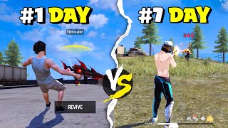 PLAYING First Time FREE FIRE On PC For 7 Days! 😳