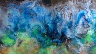 Multi-layer Resin Pour Painting of Nebula Clouds