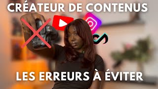 Créateur de contenu débutant ? Ne fais surtout pas ça !