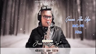 “ Gracias Año Viejo ” by Mansdone MC-90 Nickel Silver Alloy Alto Saxophone